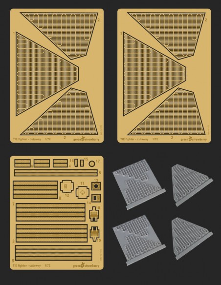 TIE Fighter - cutaway - Greenstrawberry-most realistic sci-fi and photoetch models