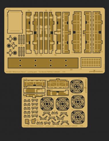 YT-1300 "Millennium Falcon" - Landing gears - Greenstrawberry-most realistic sci-fi and photoetch models