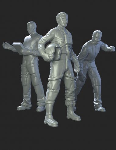 Hangar crew vol.I 
 - Greenstrawberry-most realistic sci-fi and photoetch models