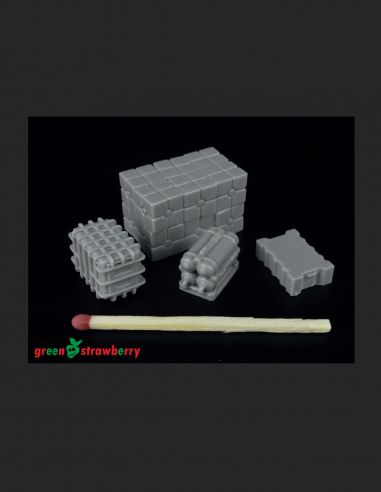 Universal resin boxes for STAR WARS hangar diorama