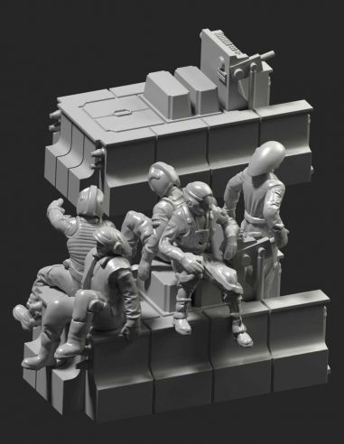 Hangar transporter with crew - FruitPACK