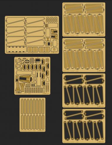 Photo etch detail for statin of BABYLON 5 for Revell scale 1/19660 from BABYLON 5 TV show.