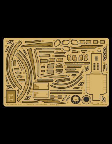 Photo etch detail set for U.S.S. Shenzhou NCC-1227 scale 1/2500 from new STAR TREK TV show Discovery.