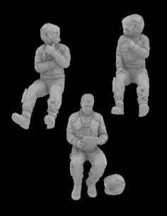 Hangar Crew Vol. VII 1:72 Scale Resin Figures Kit by GREEN STRAWBERRY