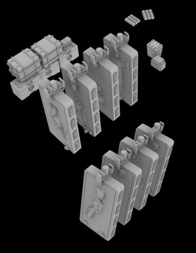 "Razor Crest" - Cargo stuff & carbonites