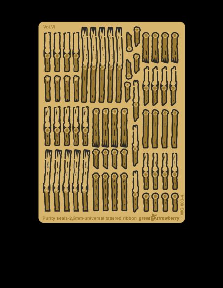 Purity seals - universal tattered ribbon