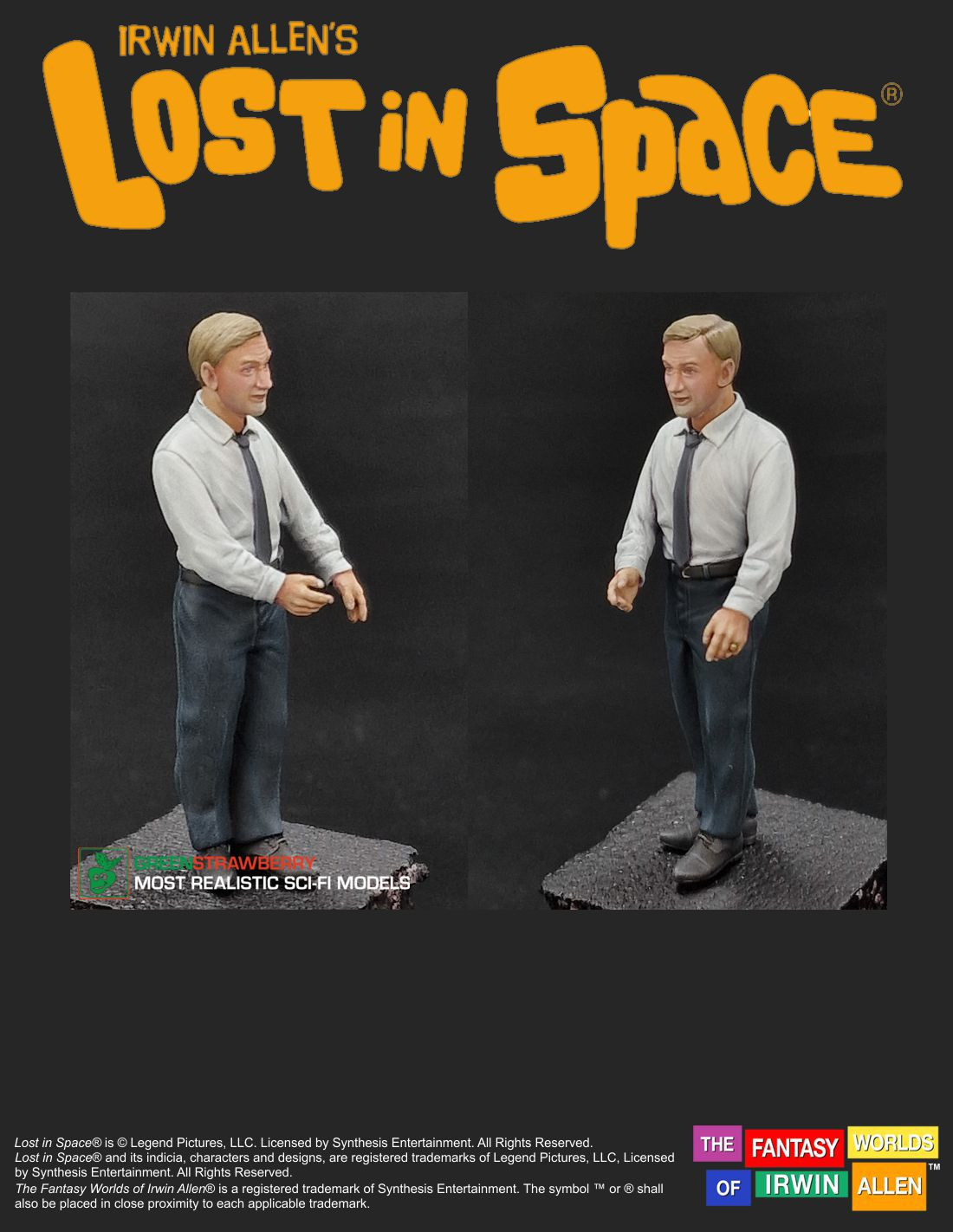 OCT121676 - LOST IN SPACE DR ZACHARY SMITH 3/4 SCALE BUST - Previews World