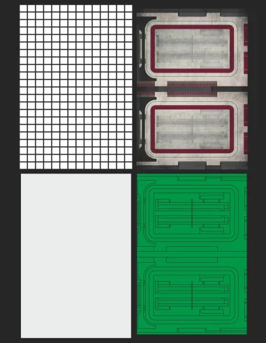 Hangar deck 10 - display base for small scales