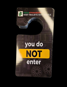 DOOR HANGER – Modeler at Work! - black