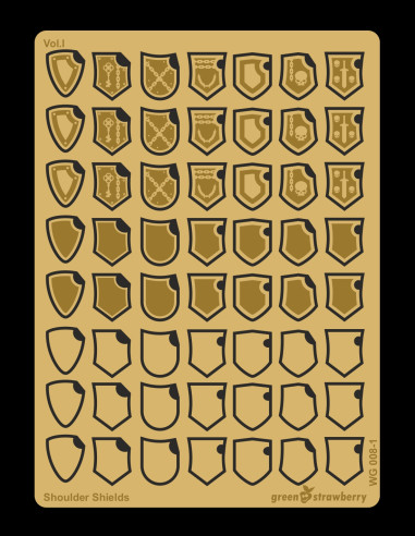 Shoulder shields Vol.I for Wargaming figures