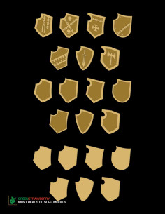 Shoulder shields Vol.II for Wargaming figures 2