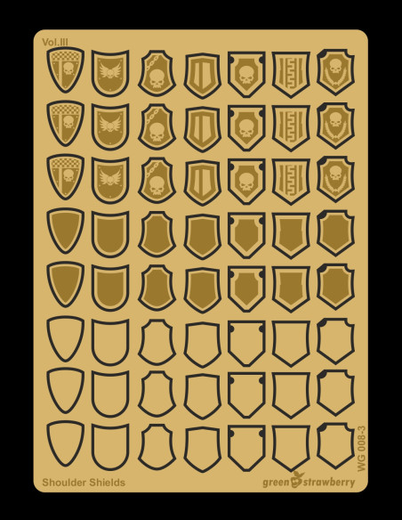 Shoulder shields Vol.III for Wargaming figures