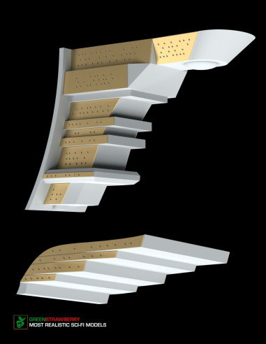 Romulan Warbird - windows ridges