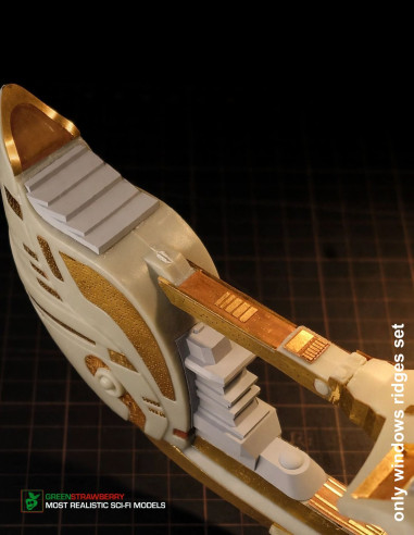 Romulan Warbird - windows ridges