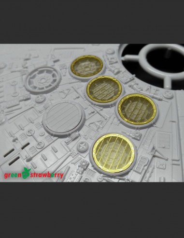 Photo etch high detail set for millennium falcon exhaust grills for Bandai model Star Wars