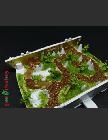 New version of arboretum for U.S.S. Enterprise NCC-1701 refit and U.S.S. Enterprise NCC-1701-A in scale 1/350