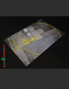 135x200mm Star Wars rebel hangar deck display base. 2