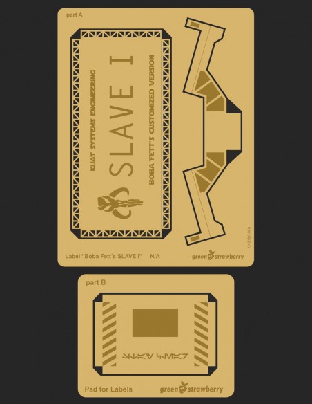 Label ”Boba Fett´s SLAVE I”